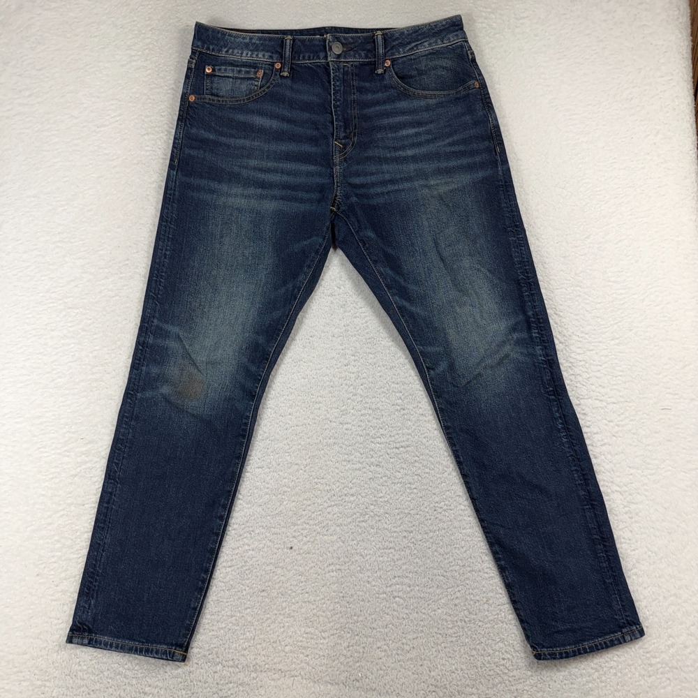 American Eagle AirFlex Mens Athletic Fit Dark Blue Stretch Jeans 33x30 (34x29)